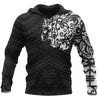 Maori Lion Tattoo New Zealand All Over Hoodie White NVD-Apparel-Dung Van-Hoodie-S-Vibe Cosy™