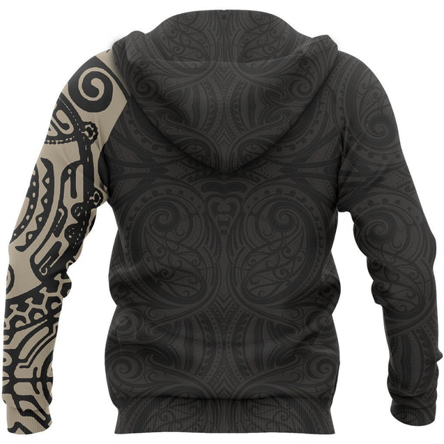 Maori Tattoo New Zealand All Over Hoodie NVD-Apparel-Dung Van-Hoodie-S-Vibe Cosy™