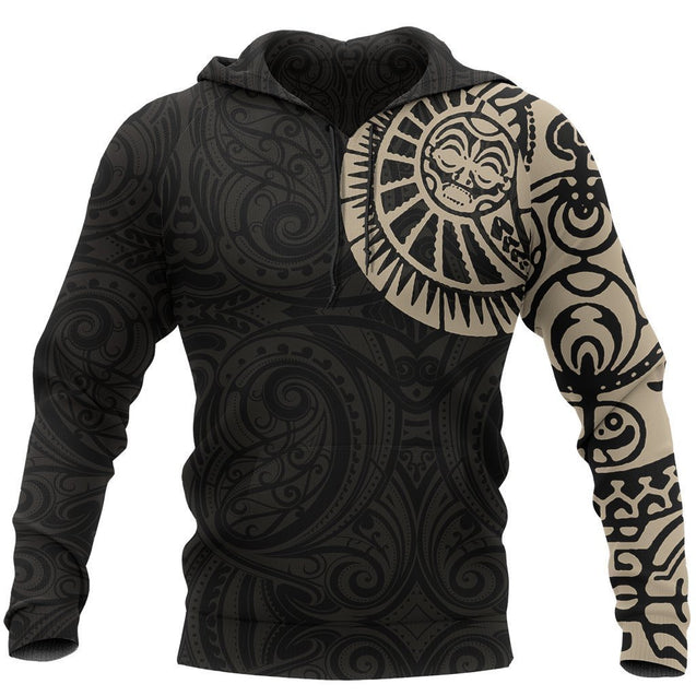 Maori Tattoo New Zealand All Over Hoodie NVD-Apparel-Dung Van-Hoodie-S-Vibe Cosy™