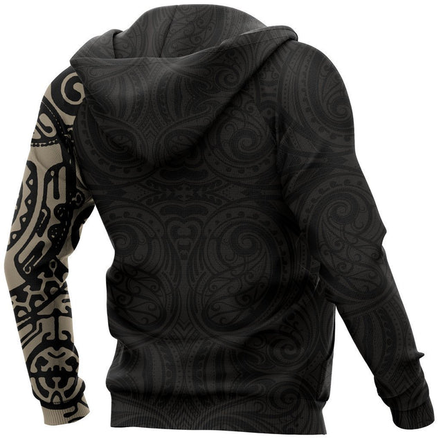 Maori Tattoo New Zealand All Over Hoodie NVD-Apparel-Dung Van-Hoodie-S-Vibe Cosy™