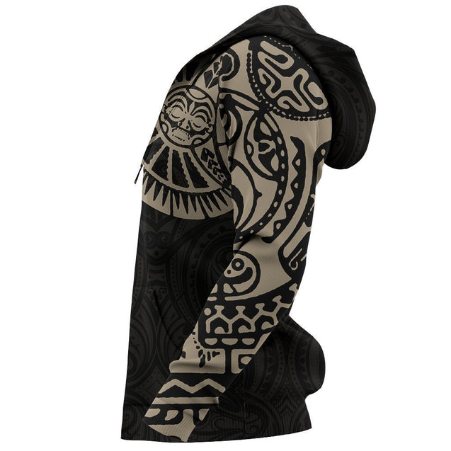 Maori Tattoo New Zealand All Over Hoodie NVD-Apparel-Dung Van-Hoodie-S-Vibe Cosy™