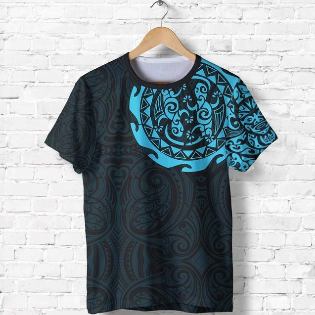 Maori Tangaroa Tattoo New Zealand All Over Hoodie - Blue HC-Apparel-Huyencass-T-Shirt-S-Vibe Cosy™