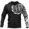 Maori Tangaroa Tattoo New Zealand All Over Hoodie - White NVD-Apparel-Dung Van-Hoodie-S-Vibe Cosy™