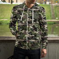 Camo Pants Mushrooms Hoodie-Apparel-NTH-Zipped Hoodie-S-Vibe Cosy™
