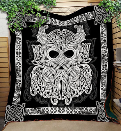 Viking 3D All Over Printed Quilt
