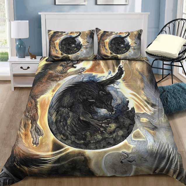 Norse Mythological Wolf Bedding Set MEI09182001-MEI