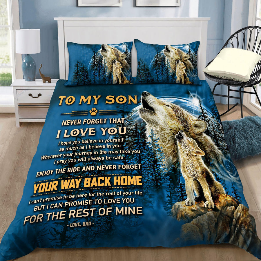 Father and Son Wolf Bedding Set-MEI