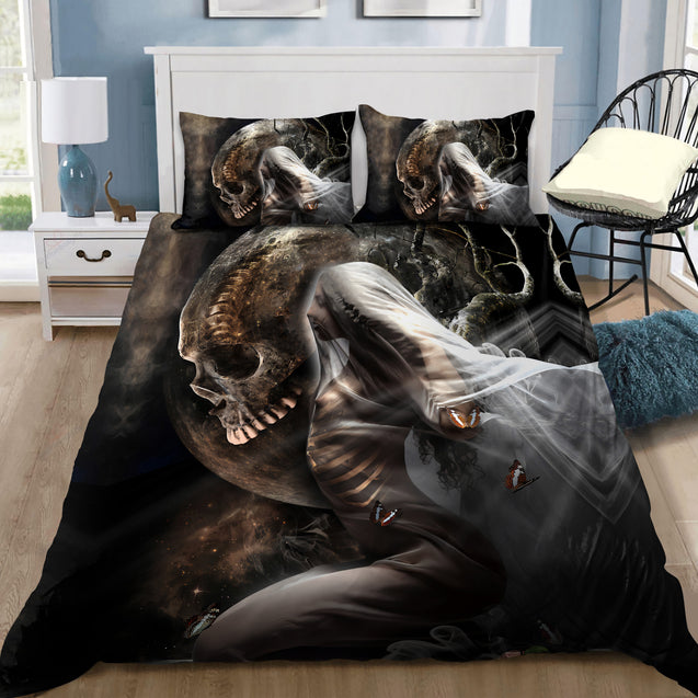 Skull And Girl Bedding Set DQB08102001