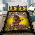 Hunting Deer Drinking Beer Bedding set MH2309201