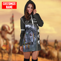 Customized Name Native American 3D All Over Printed Shirts for Women