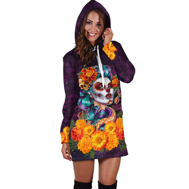 All Over Printed Day Of The Dead Catrina MH0309203-MEI