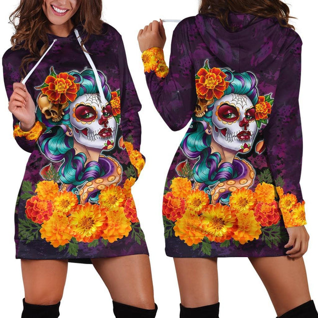 All Over Printed Day Of The Dead Catrina MH0309203-MEI