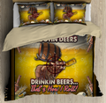 Hunting Deer Drinking Beer Bedding set MH2309201