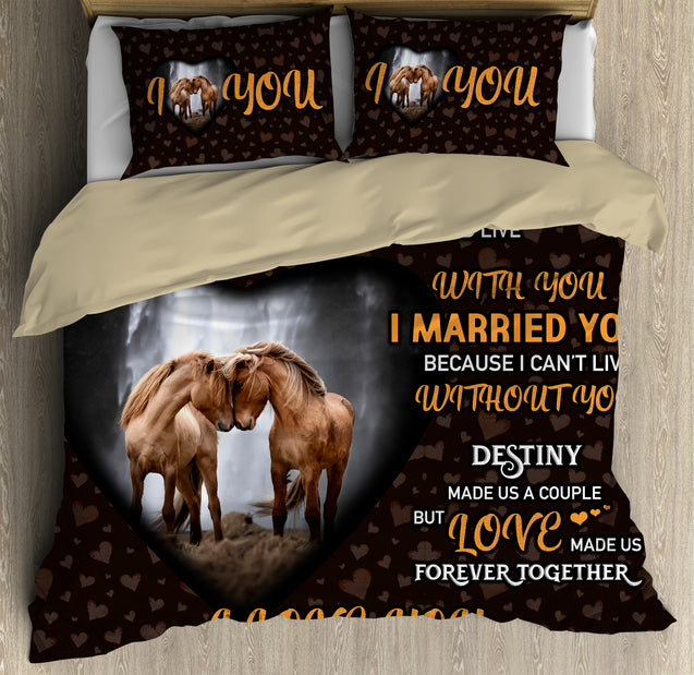 Love Horse couple bedding set MH1208202