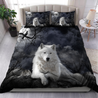 Awesome Night White Wolf Bedding Set MEI10032005-MEI