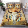 Beautiful Mandala Bull Skull Feather Bedding Set DQB08212004-MEI