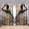 Strong African Women Curtains Set QB06132001-TH-Curtains-TQH-52'' x 63''-Vibe Cosy™