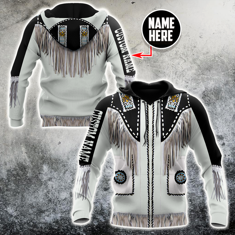 Native Cowboy Jacket No17 Cosplay Custom Name 3D Over Printed Unisex Deluxe Hoodie ML