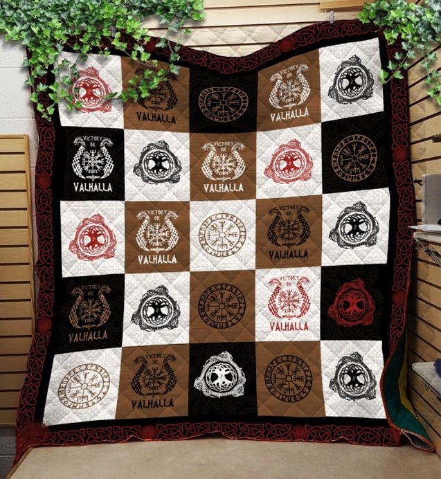 Viking 3D All Over Printed Quilt