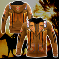 Native Cowboy Jacket No16 Cosplay 3D Over Printed Unisex Deluxe Hoodie ML