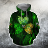 Premium Unisex Hoodie Irish St.Patrick Shamrock ML