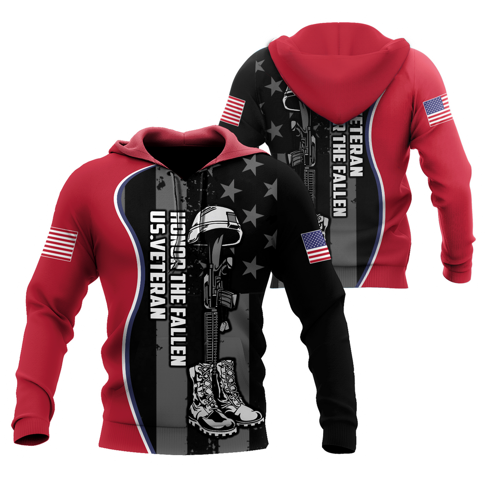 US Veteran Honor The Fallen 3D All Over Printed Shirts For Men and Women TA09152005