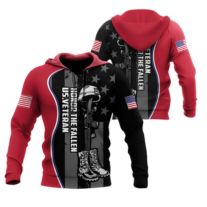 US Veteran Honor The Fallen 3D All Over Printed Shirts For Men and Women TA09152005
