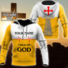 Premium Christian Jesus Catholic Customize Name 3D Printed Unisex Shirts