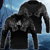 Fenrir Wolf Viking 3D All Over Printed Unisex Deluxe Hoodie ML