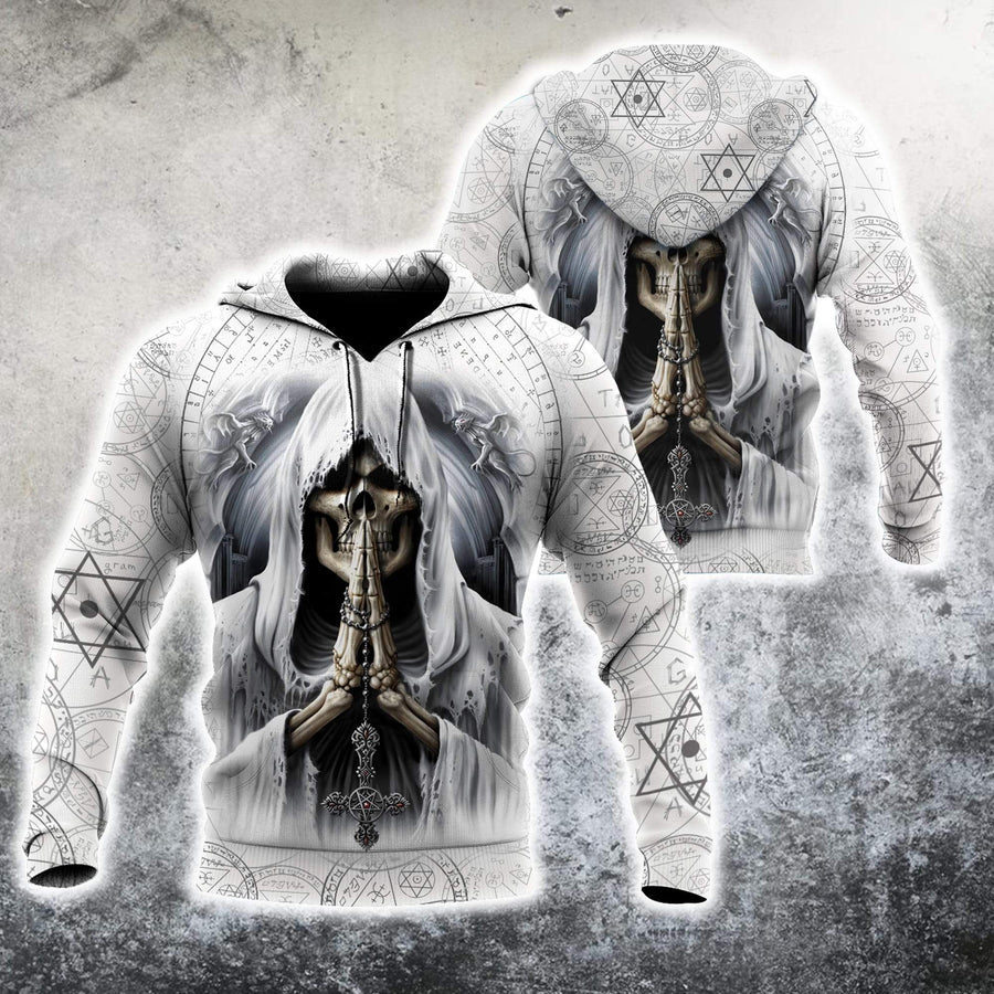 God Of Death Skull 3D All Over Printed Combo Hoodie + Sweatpant