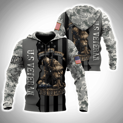 US Veteran Honoring Our Heroes Remember Their Sacrifice 3D All Over Printed Shirts For Men and Women TA09162005