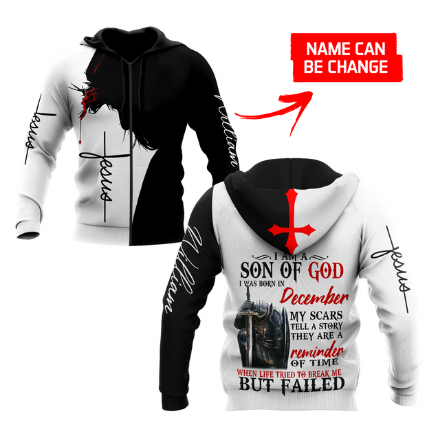 December Man- I Am A Child Of God I Was Born In December 3D All Over Printed Shirts For Men and Women TA10032005S12