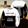 Premium Christian Jesus Custom Name 3D Printed Unisex Shirts