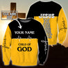 Premium Christian Jesus Custom Name 3D Printed Unisex Shirts