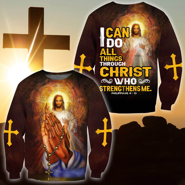 Jesus-I Can Do All Things 3D All Over Printed Unisex Hoodie