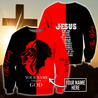 Premium Christian Jesus Catholic Customize Name 3D Printed Unisex Shirts