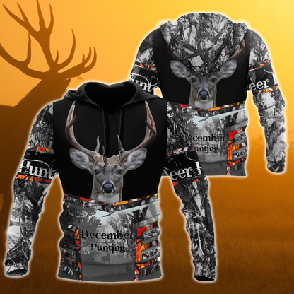 Premium November Deer Hunting 3D All Over Printed Shirts