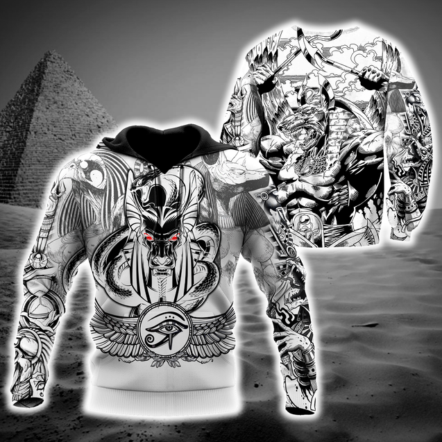 3D Tattoo Ancient Egypt Over Printed Shirt for Men and Women TP