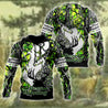 Light Green Deer Hunting 3D All Over Printed Shirts For Men LAM