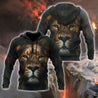 The Silence of Lion Over Printed Hoodie