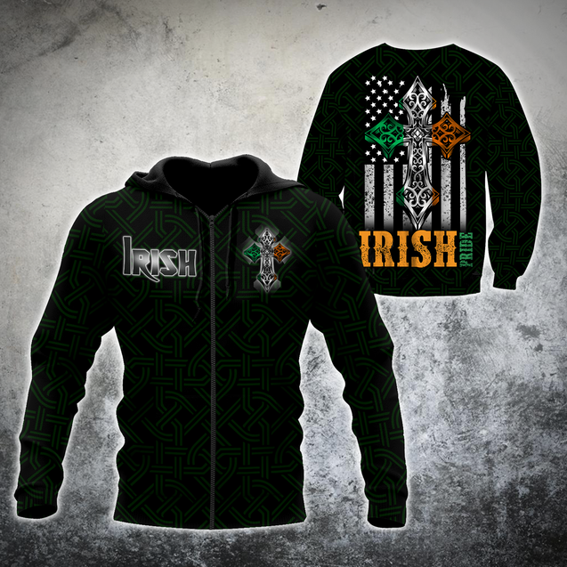 Irish St.Patrick day 3d hoodie shirt for men and women MH3010204S