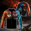 Wolf tiger 3D hoodie shirt for men and women MHST1010205