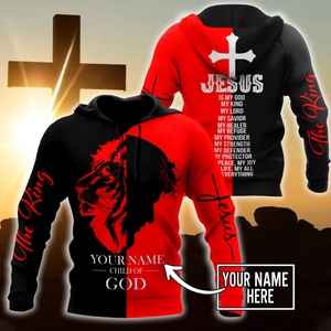 Premium Christian Jesus Catholic Customize Name 3D Printed Unisex Shirts