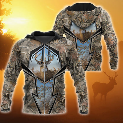 Deer Hunting 3D All Over Printed Shirts For Men LAM