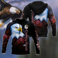 Eagle Custom Name 3D All Over Printed Shirts For Men