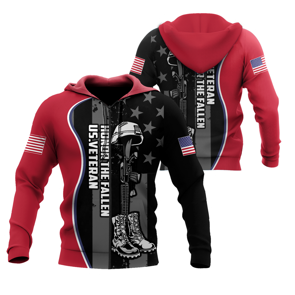 US Veteran Honor The Fallen 3D All Over Printed Shirts For Men and Women TA09152005