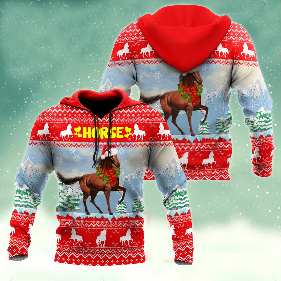 Horse Christmas 3D Shirt For Men And Women HHT16102007