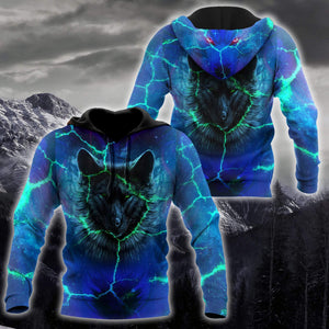 All Over Printed Magical Wolf Hoodie MEI