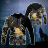 Fenrir Wolf Viking All Over Printed Unisex Deluxe Hoodie ML