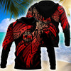 Amazing Tonga Polynesian Tattoo 3D Unisex Deluxe Hoodie ML